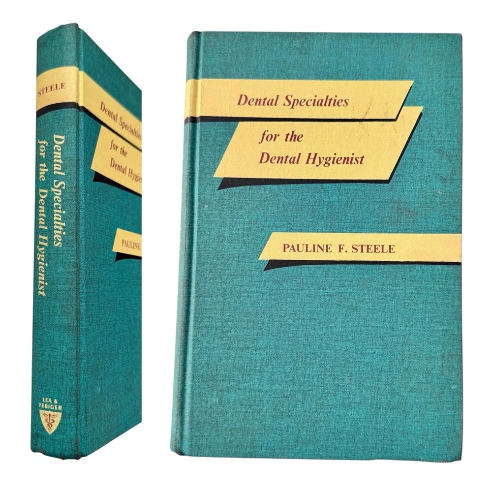 VINTAGE 1969 Dental Specialties for the Dental Hygienist Hardcover Teal Book